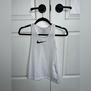 nike women’s dry fit white tank